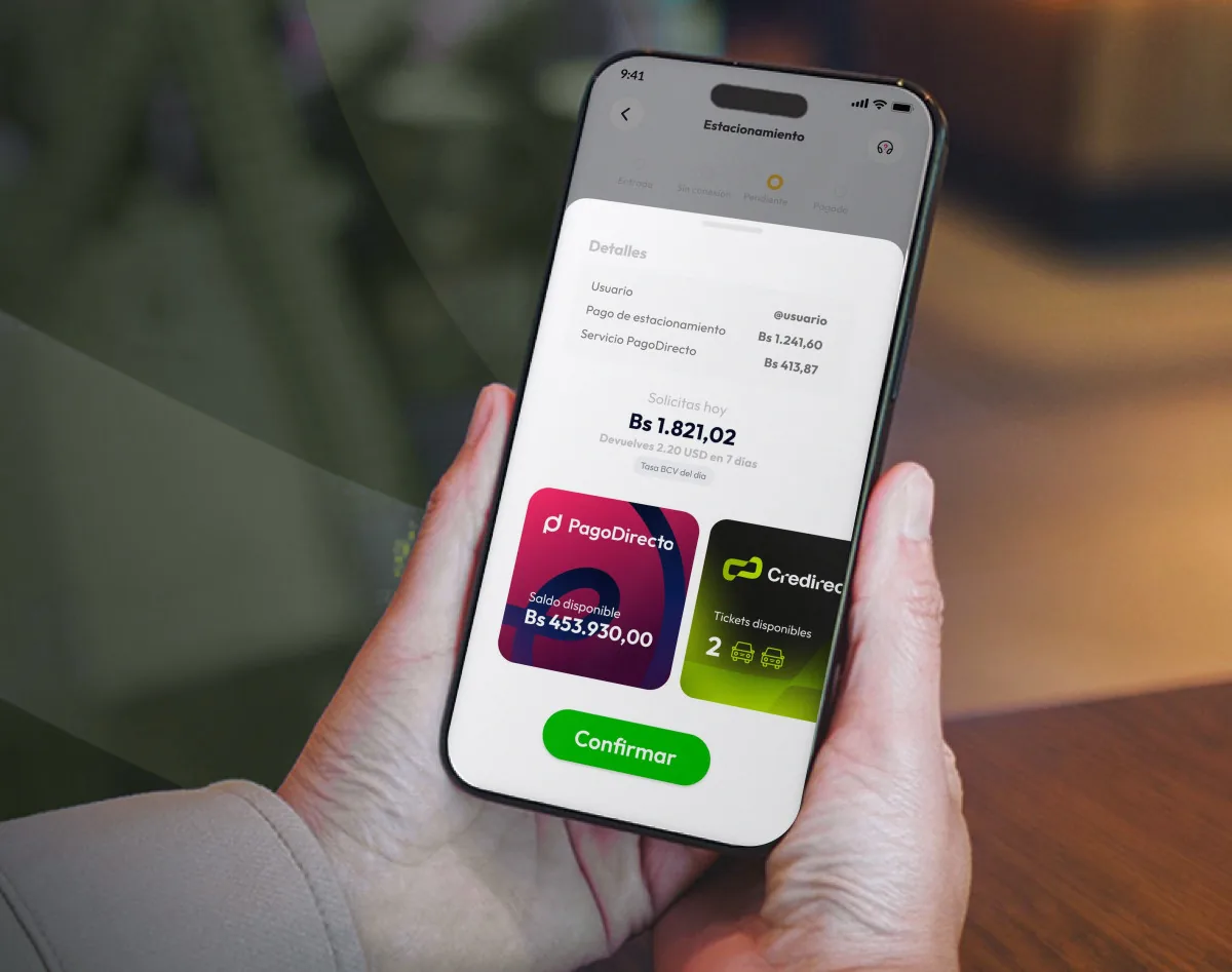 Paso 2: elige la tarjeta Credirecto como método de pago