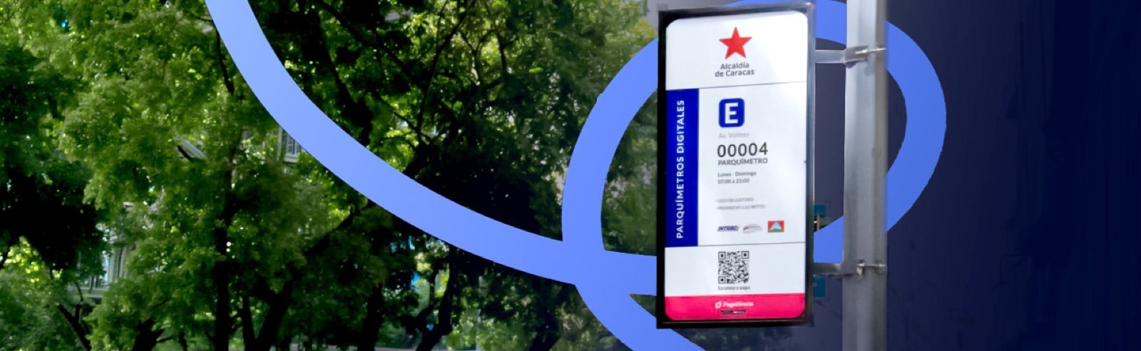 Parquímetro digital PagoDirecto en Av. Vollmer — Alcaldía de Caracas